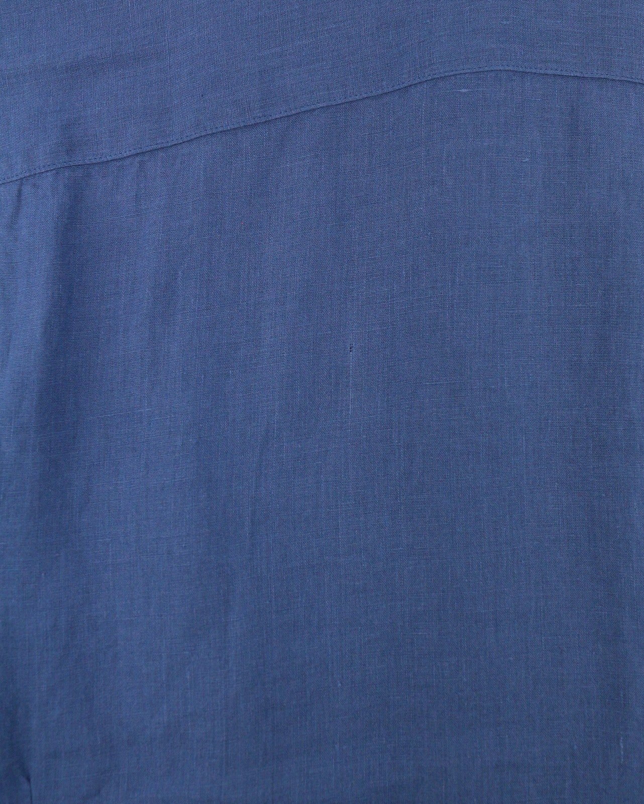 SEASE TN359 Men Shirt M Royal Blue Hemp Button Patch Pocket RRP460