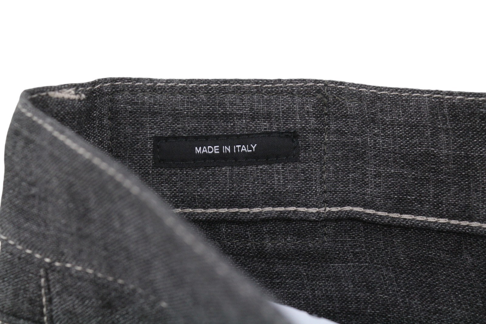 R13 X-BF Women Shorts 27 Charcoal Grey Linen Wide Slouchy Leg SS26 RRP735