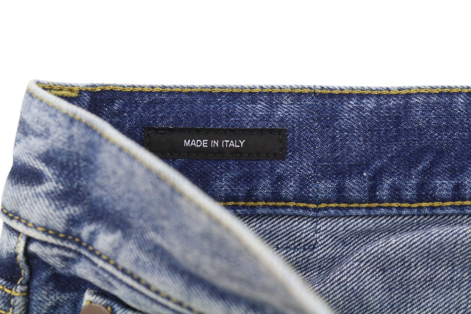 R13 Romeo Women Jeans 28 Hutton Blue Whiskers Faded Straight Cropped PF26