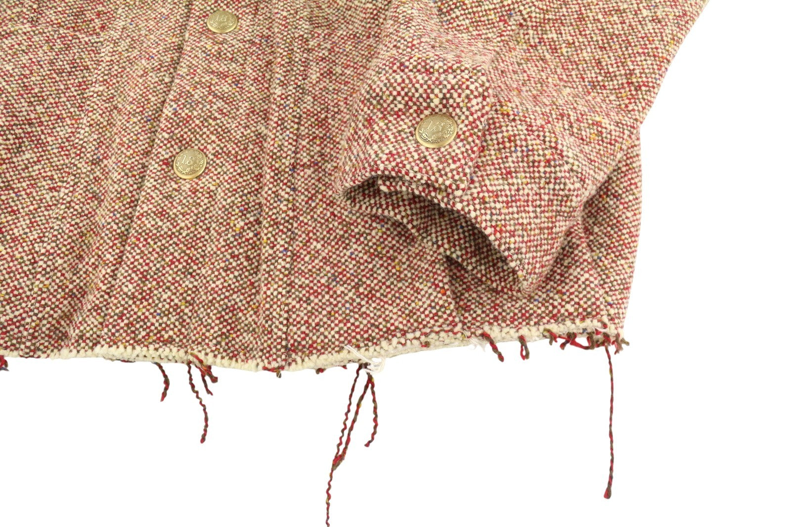 R13 Lacey Trucker Women Jacket M/L Colourful Wool Blend Oversized Heavy RRP2199