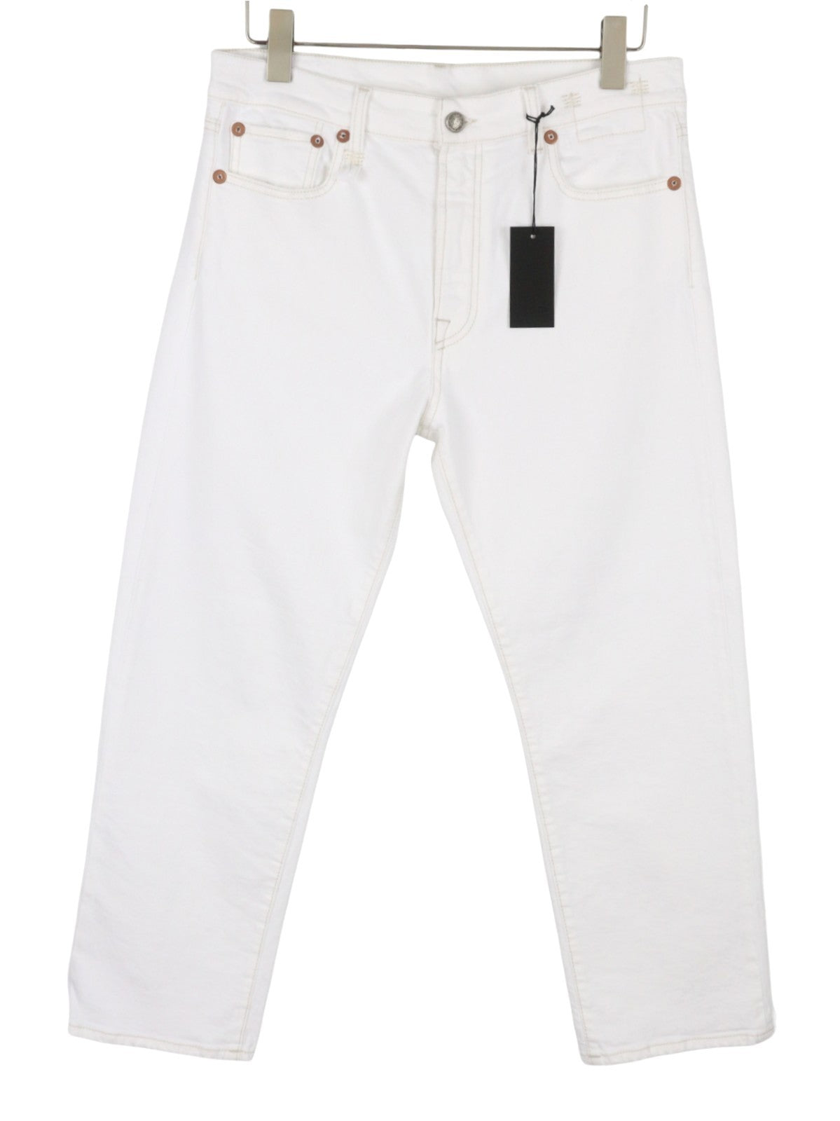 R13 Romeo Women Jeans 30 Aerin White Stretch Cropped Straight PF26