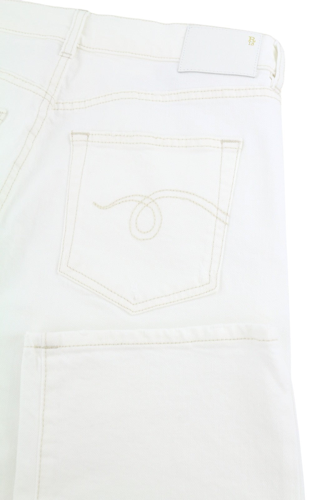 R13 Romeo Women Jeans 30 Aerin White Stretch Cropped Straight PF26