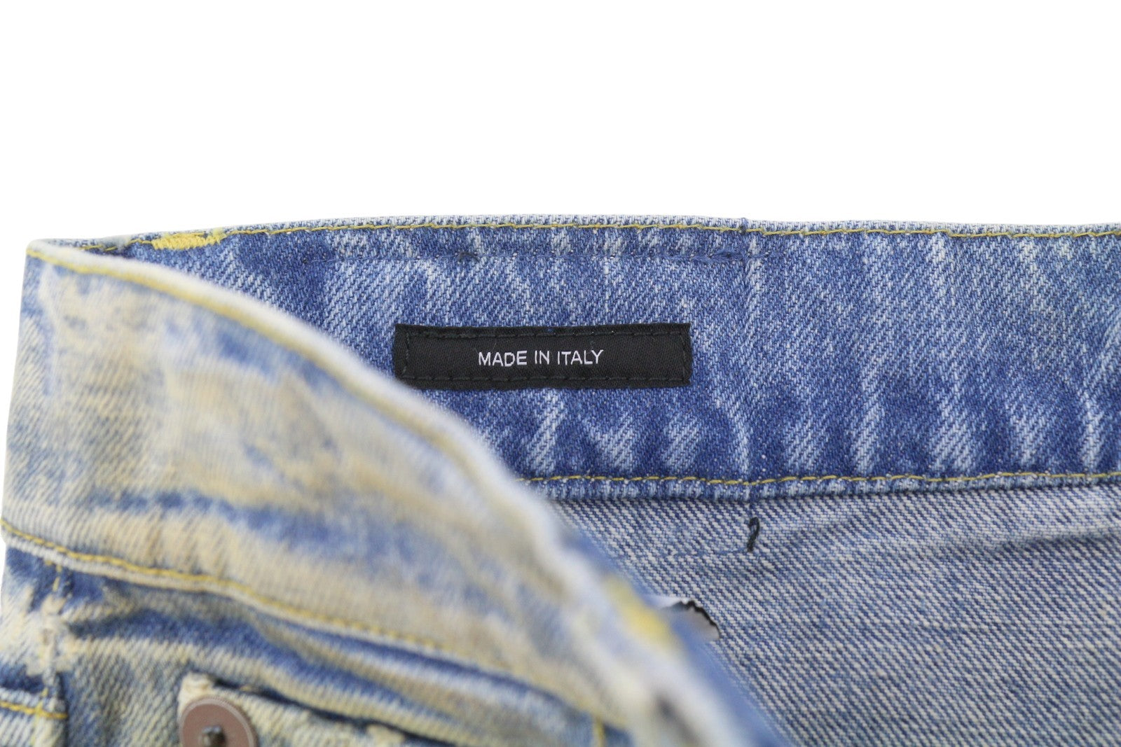 R13 Cuffed Boyfriend Women Jeans 25 Prove Lavaggio Aged Look Faded Blue PS26