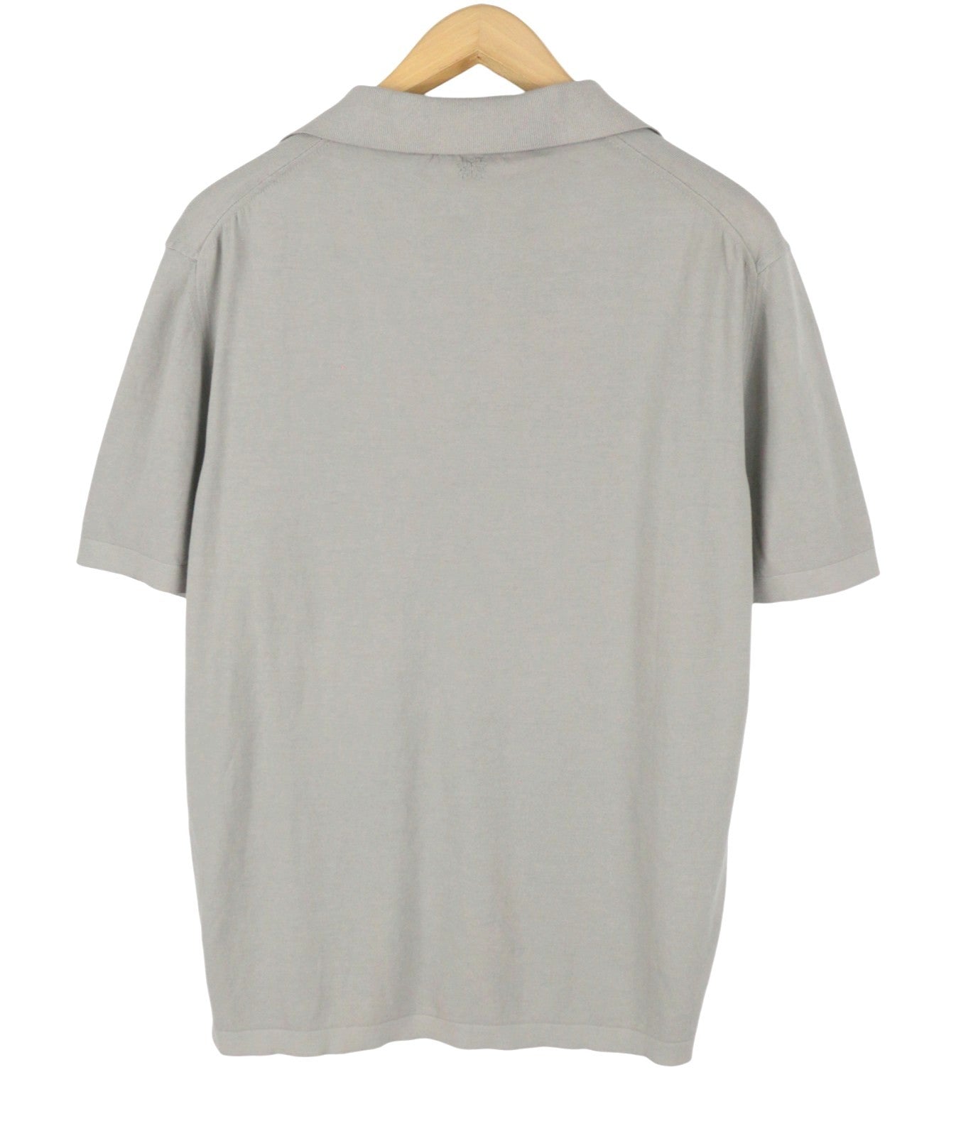 FILIPPO DE LAURENTIIS Men Polos IT56 2XL Grey Stretch Short Sleeved