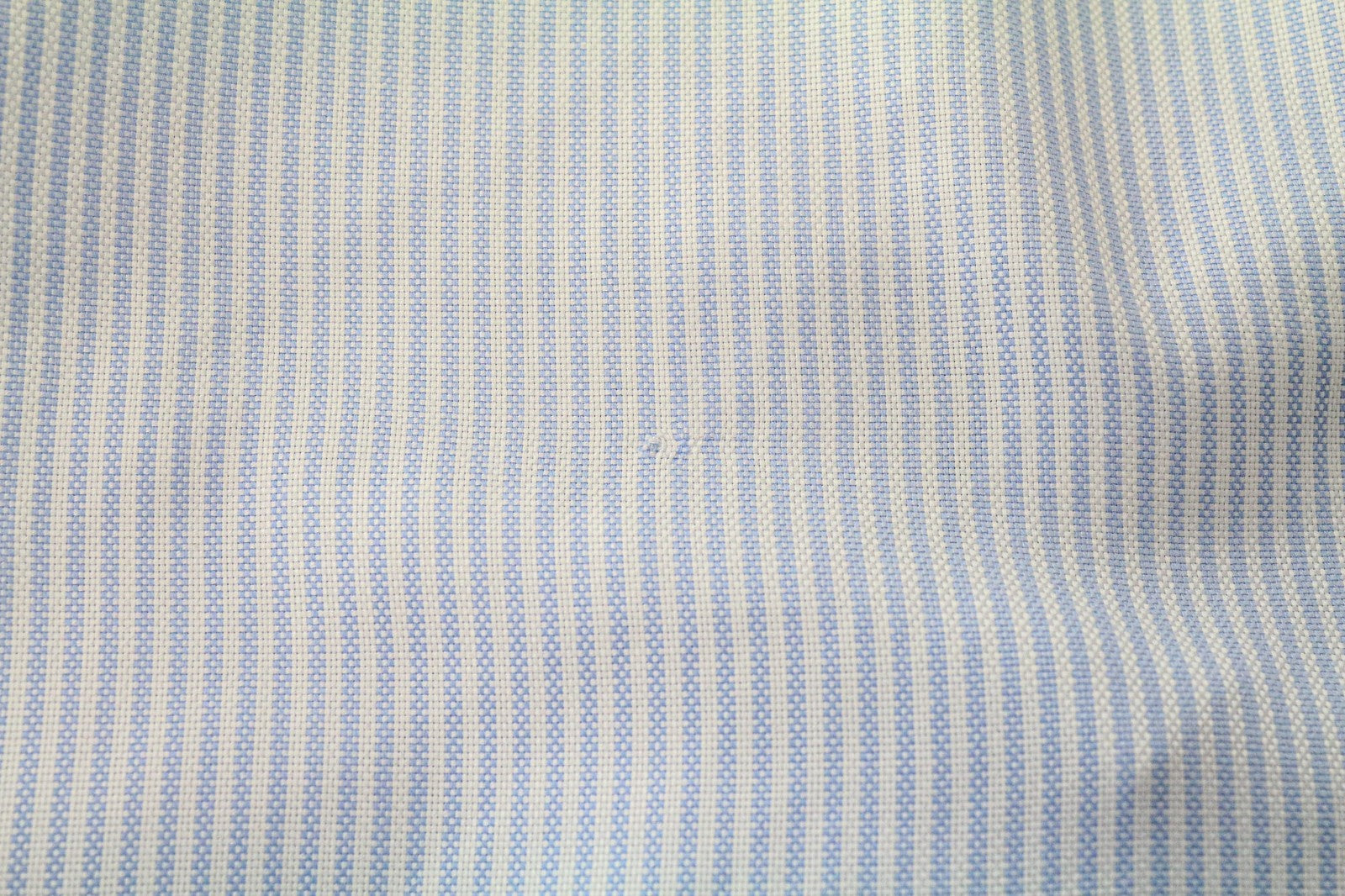 SUITSUPPLY Men Shirt 37/14 1/2 Extra Slim Blue Cotton Striped Pattern Classic