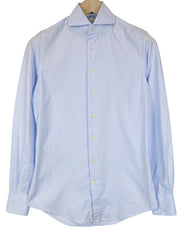 SUITSUPPLY Men Shirt 35/13 1/2 Slim Blue Pure Cotton Cutaway Collar Formal