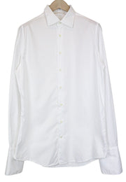SUITSUPPLY Men Shirt M Slim Fit Pure Cotton White Spread Collared