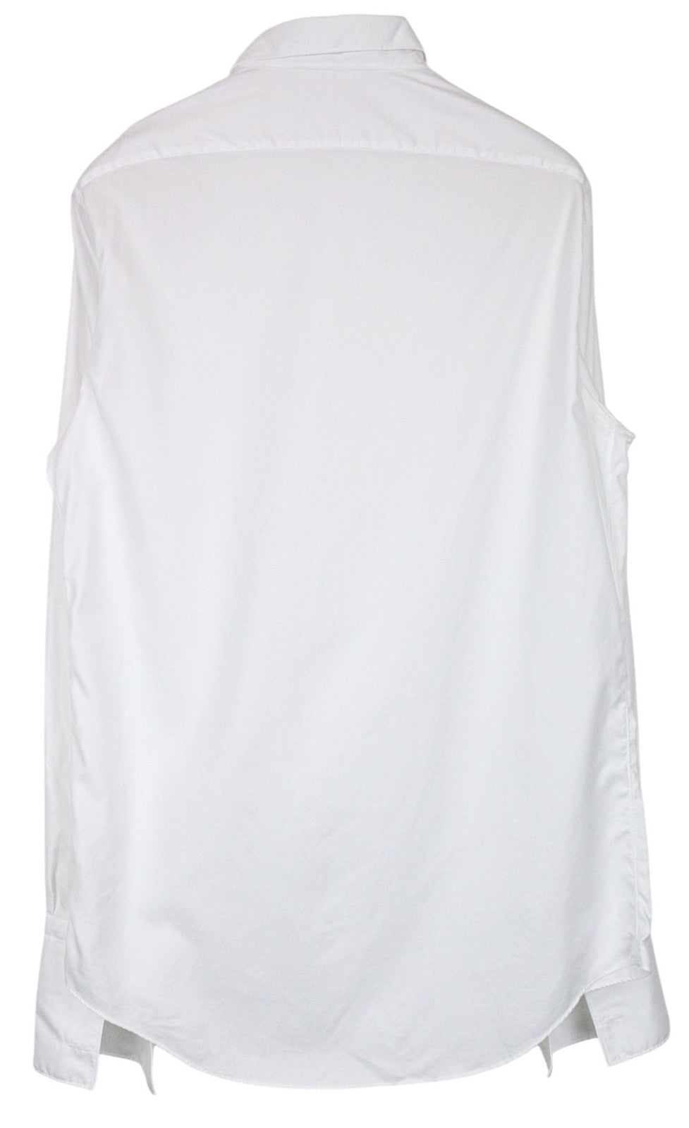 SUITSUPPLY Men Shirt M Slim Fit Pure Cotton White Spread Collared
