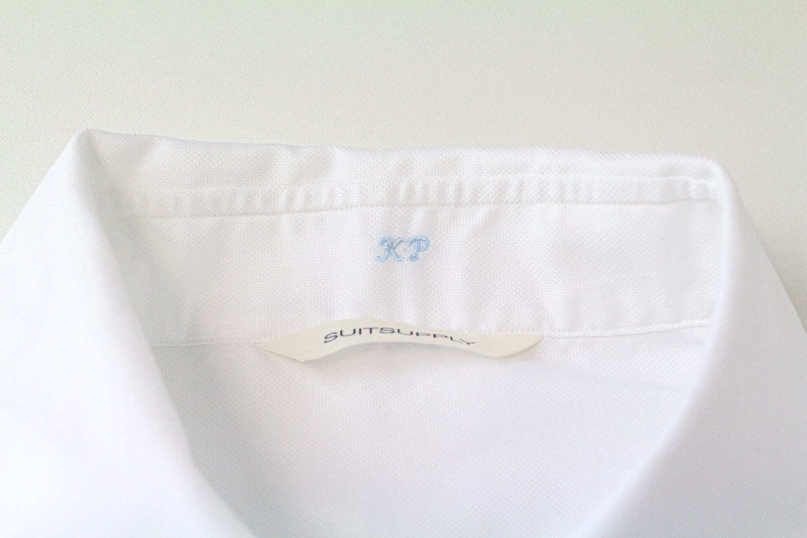 SUITSUPPLY Men Shirt M Slim Fit Pure Cotton White Spread Collared