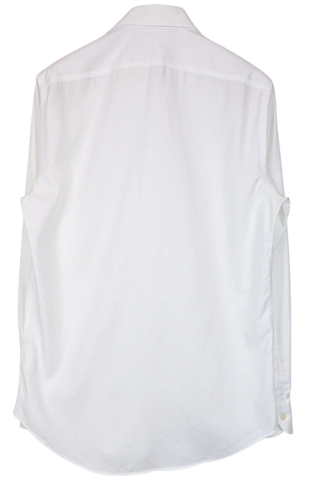 SUITSUPPLY Traveller Men Shirt 40/15 3/4 Slim White Pure Cotton Button-Up Formal