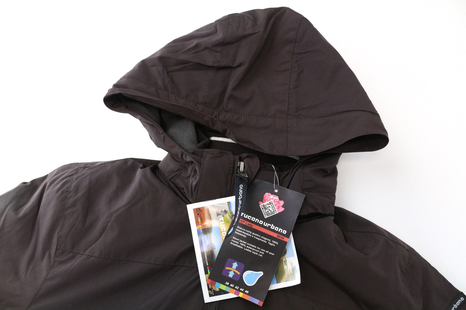 TUCANO URBANO WSP Women Jacket IT42 S Brown Motorcycle Waterproof Breathable