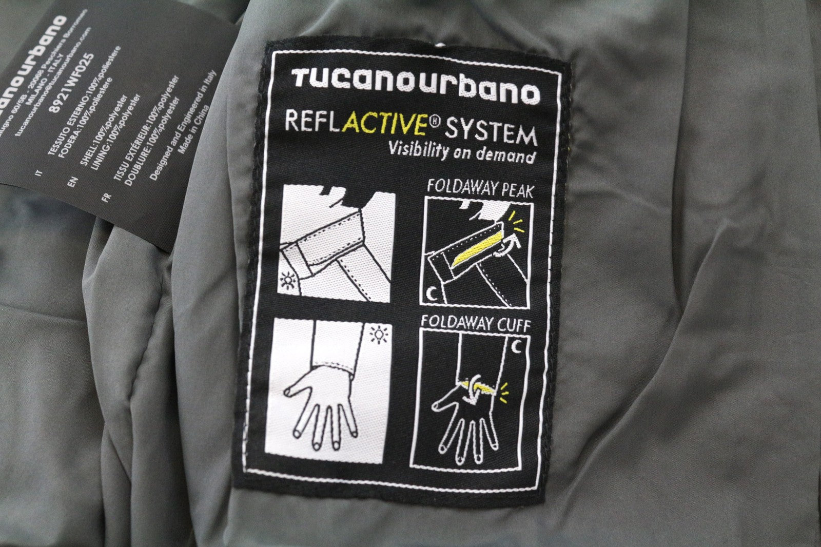 TUCANO URBANO Tina Women Jacket IT38 XS Black Breathable Windproof Waterpoof