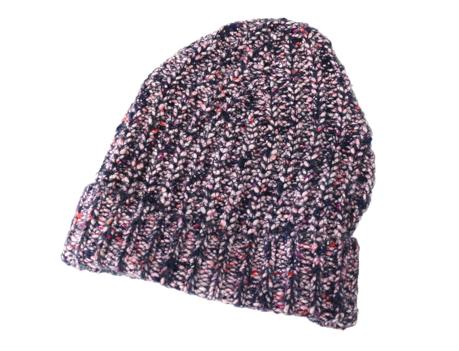 SCOTCH R'BELLE Women Hat One Size Pink Beanie Chunky Knit Patched Woo Blend