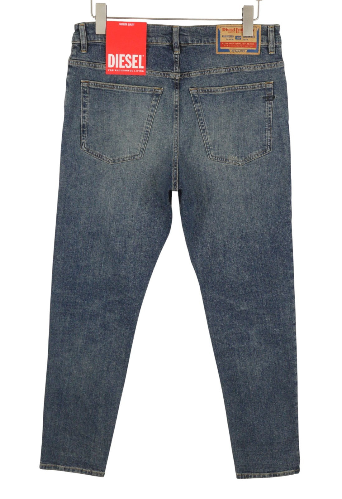DIESEL 2005 D-Fining 0DQAC Men Jeans W34/L34 Blue Faded Regular Tapered RRP195