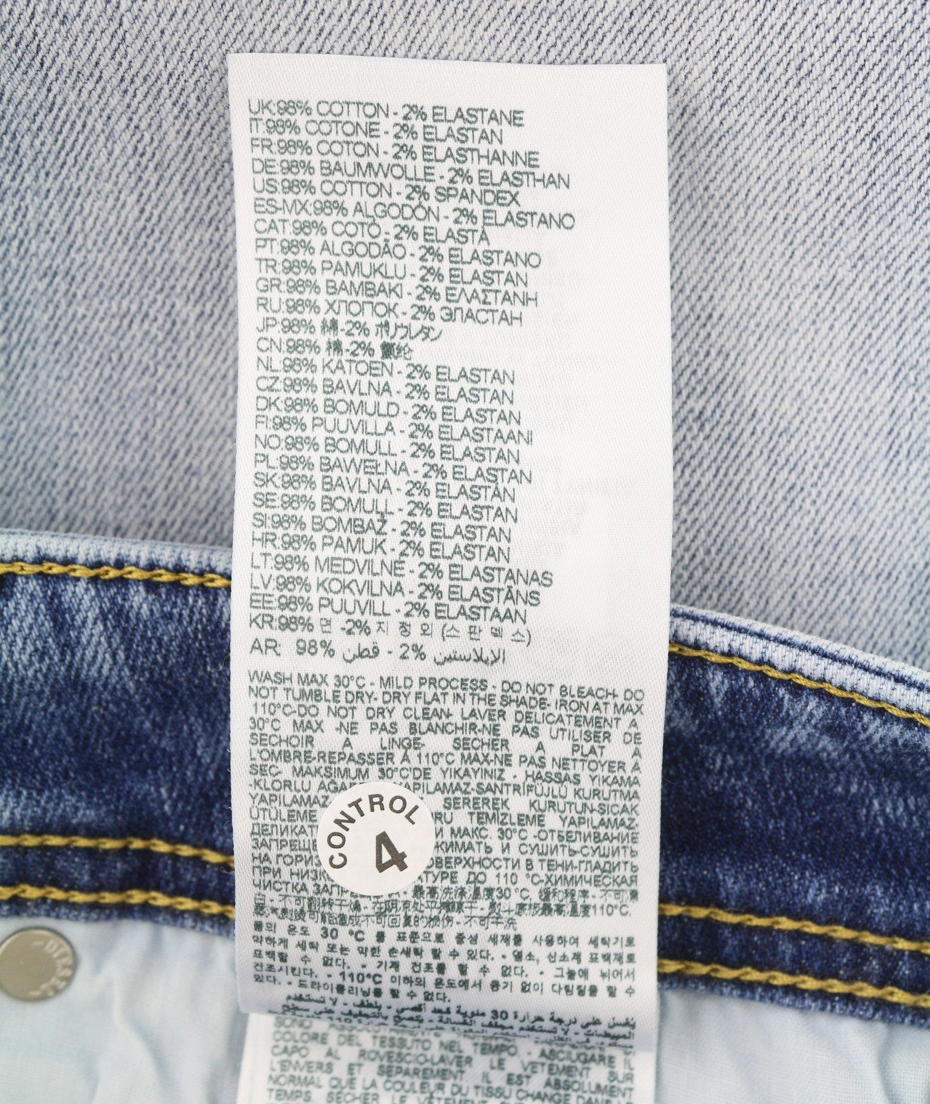 DIESEL 1979 Sleenker R329K Men Jeans W32/L32 Blue Faded Skinny Leg RRP195