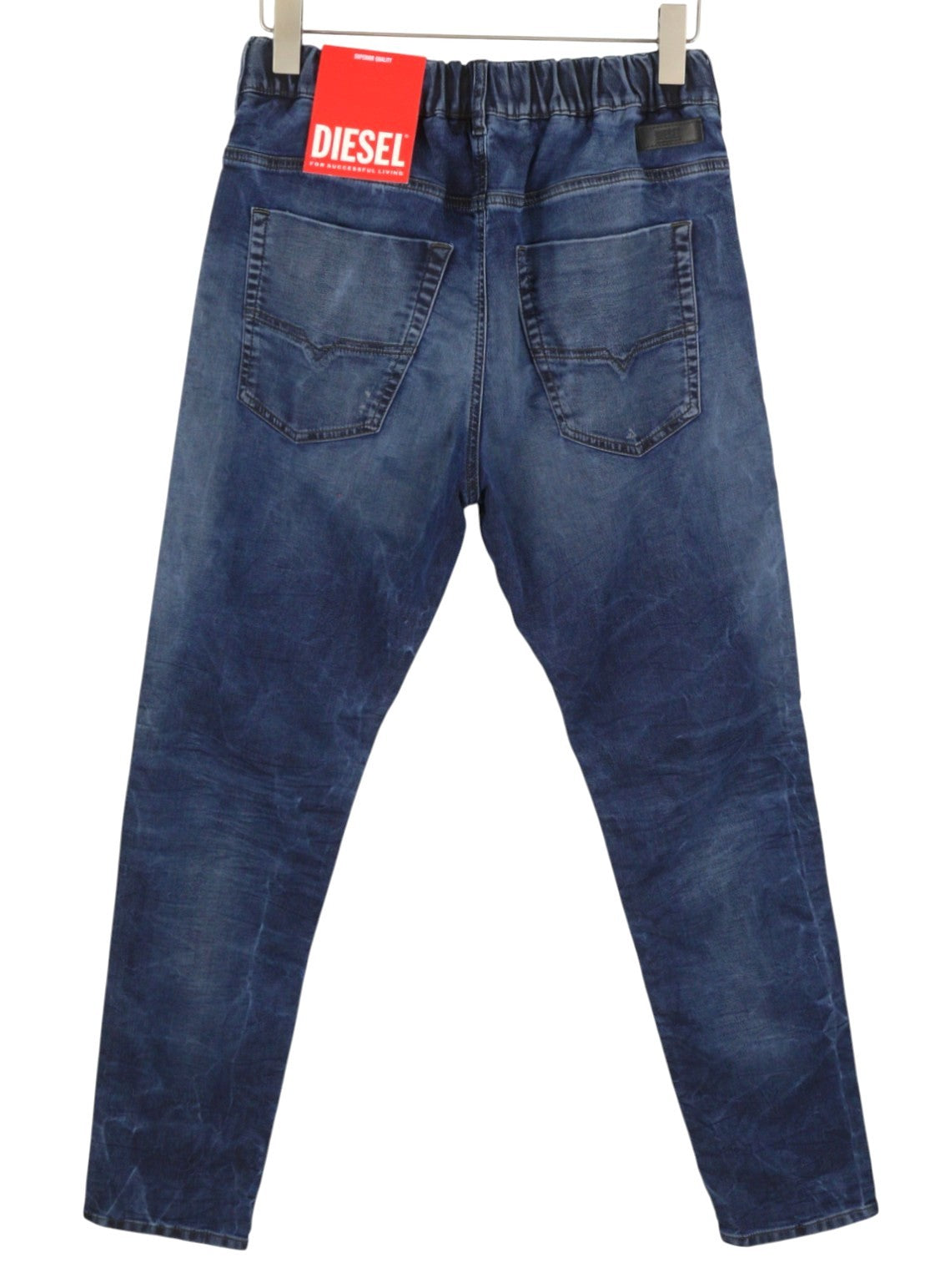 DIESEL Krooley-E-NE E9H11 Men Jeans W36/L32 Blue Distress Faded Jogg RRP295