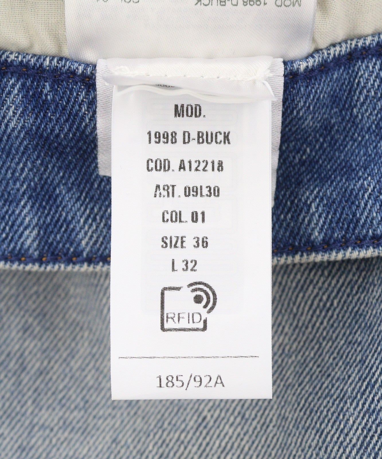 DIESEL 1998 D-Buck 09L30 Men Jeans W36/L32 Blue Slim Fit Bootcut Leg RRP225