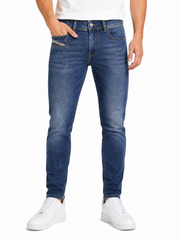 DIESEL 1979 Sleenker 09L02 Men Jeans W32/L32 Blue Faded Skinny Low Waist
