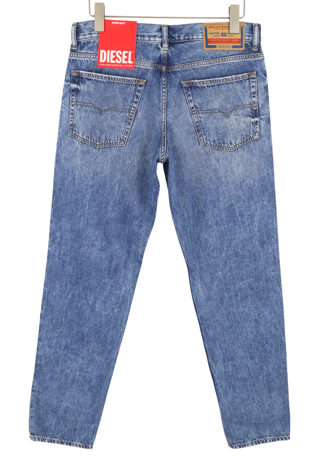 DIESEL 2003 D-Finitive 09H95 Men Jeans W38/L32 Blue Regular Tapered Fit RRP195