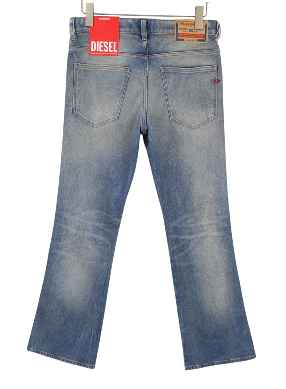 DIESEL 1998 D-Buck 09L30 Men Jeans W32/L32 Blue Slim Fit Bootcut Leg RRP225