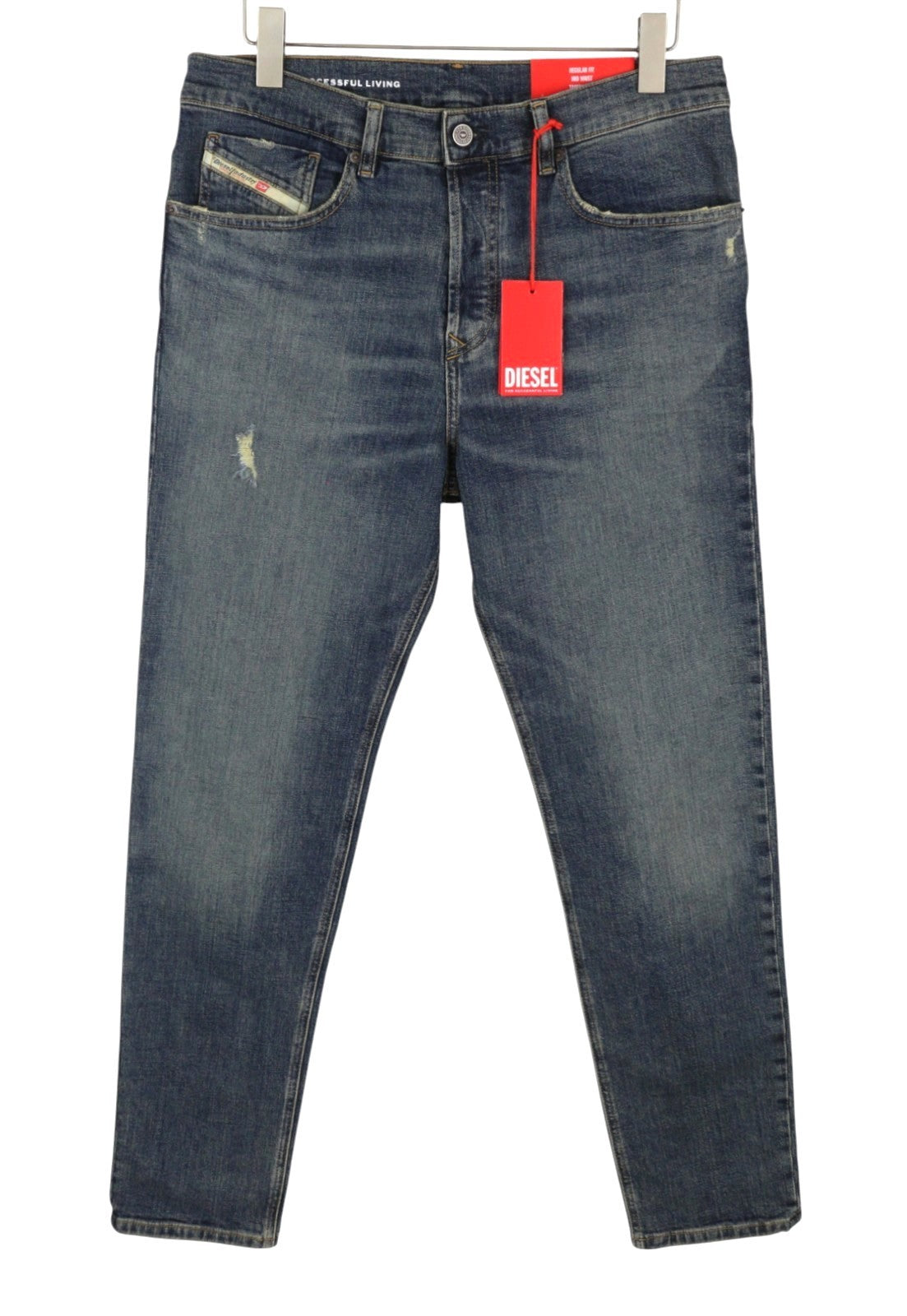 DIESEL 2005 D-Fining 0DQAC Men Jeans W32/L34 Blue Faded Regular Tapered RRP195