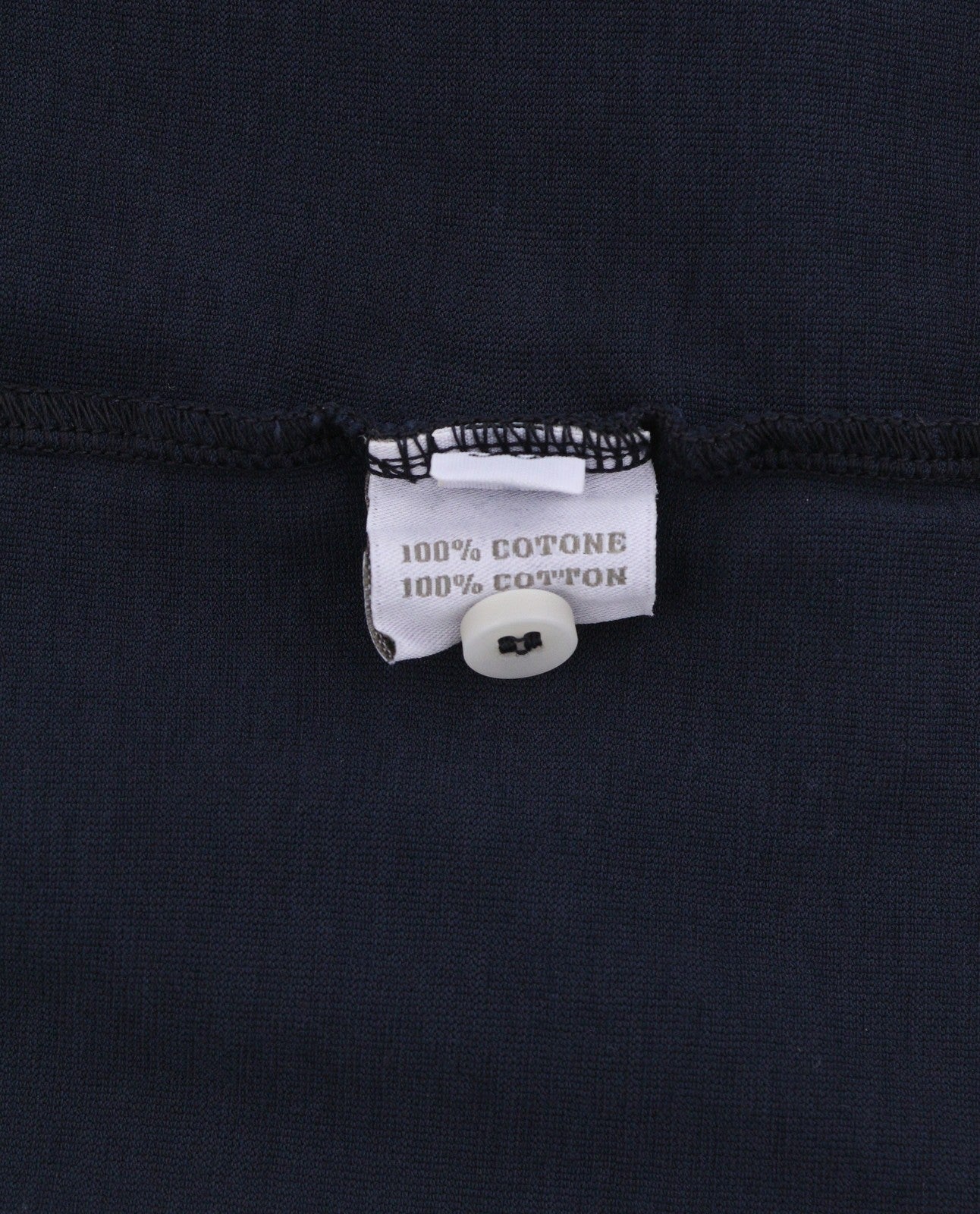 FILIPPO DE LAURENTIIS Men Polos IT58 2XL Dark Blue Half Button Short Sleeved