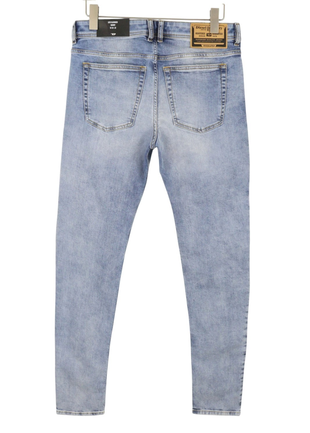 DIESEL 1979 Sleenker R329K Men Jeans W32/L32 Blue Faded Skinny Fit RRP195