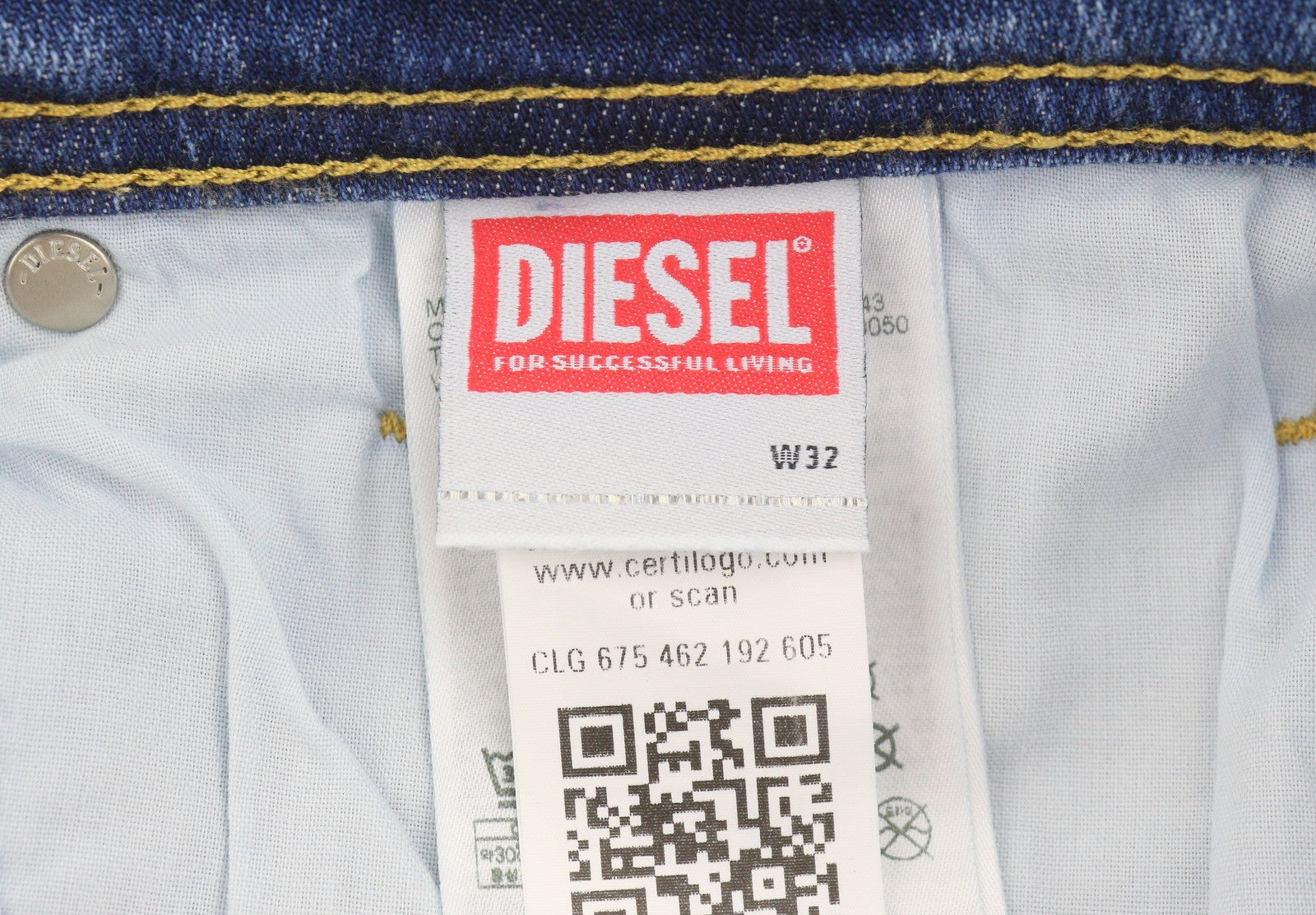 DIESEL 1979 Sleenker R329K Men Jeans W32/L32 Blue Faded Skinny Fit RRP195