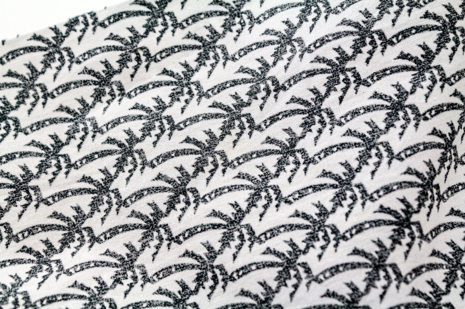 SCOTCH & SODA Ams Couture Men Shirt S Pure Cotton Grey White Palm Pattern