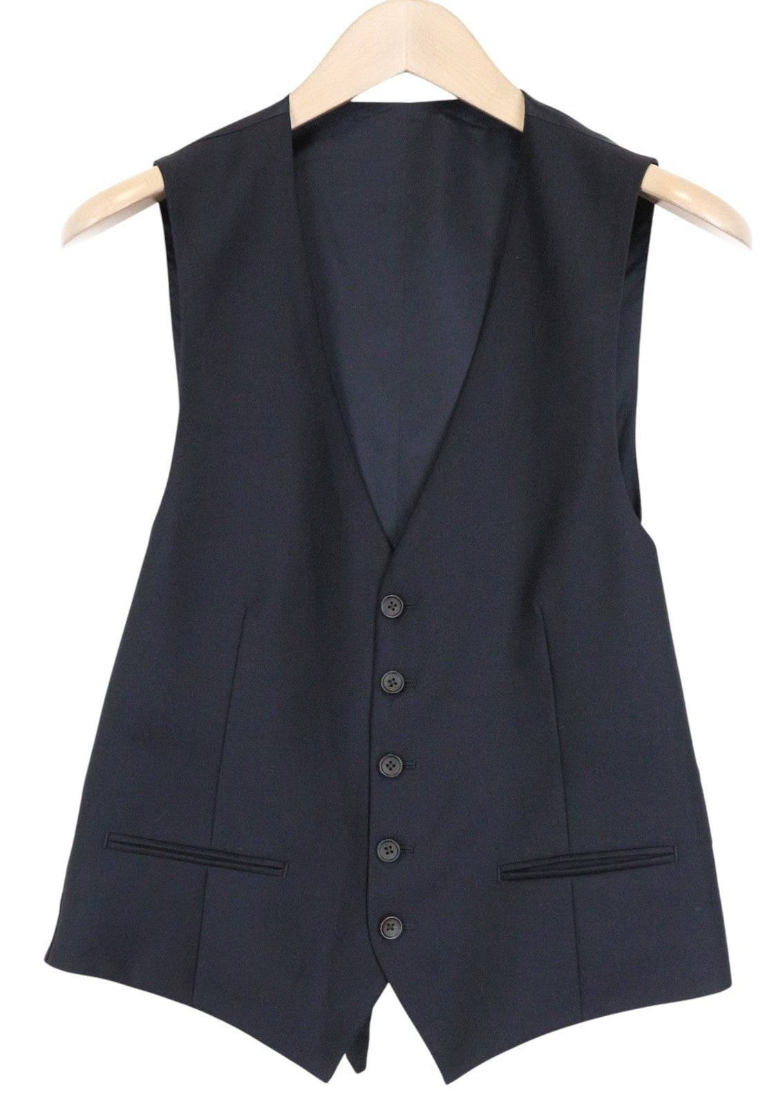 SUITSUPPLY Ferrara Men Suit UK36S Trousers Waistcoat Pure Wool Blue 2 Piece