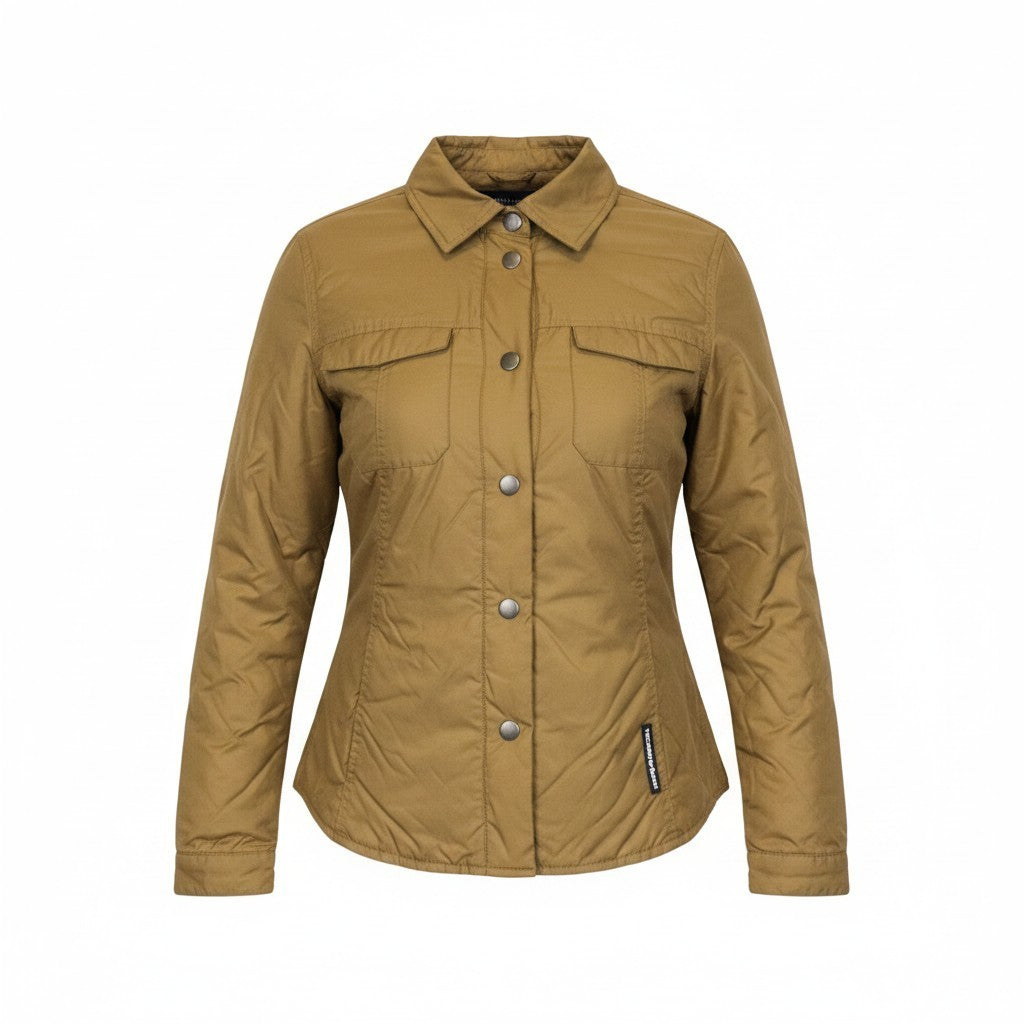 TUCANO URBANO Lori Women Jacket S Brown Windproof Zip Snap Long Sleeve Moto