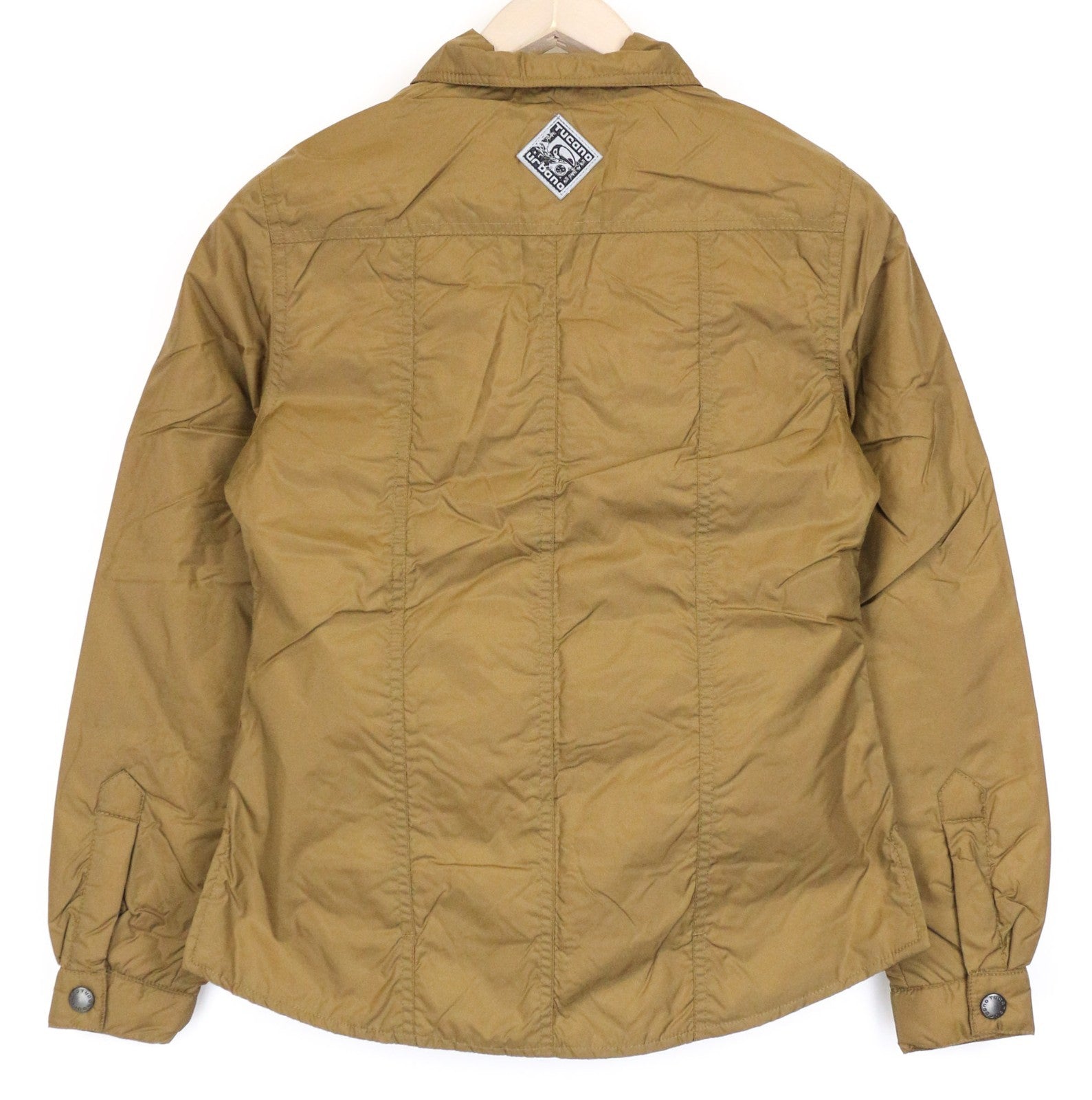 TUCANO URBANO Lori Women Jacket S Brown Windproof Zip Snap Long Sleeve Moto
