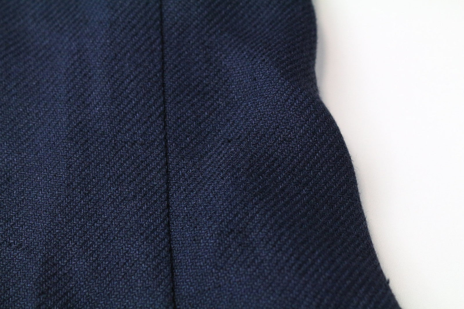 SUITSUPPLY La Spalla Men Blazer UK44R Blue Slim Linen Silk Half-Lined Vintage
