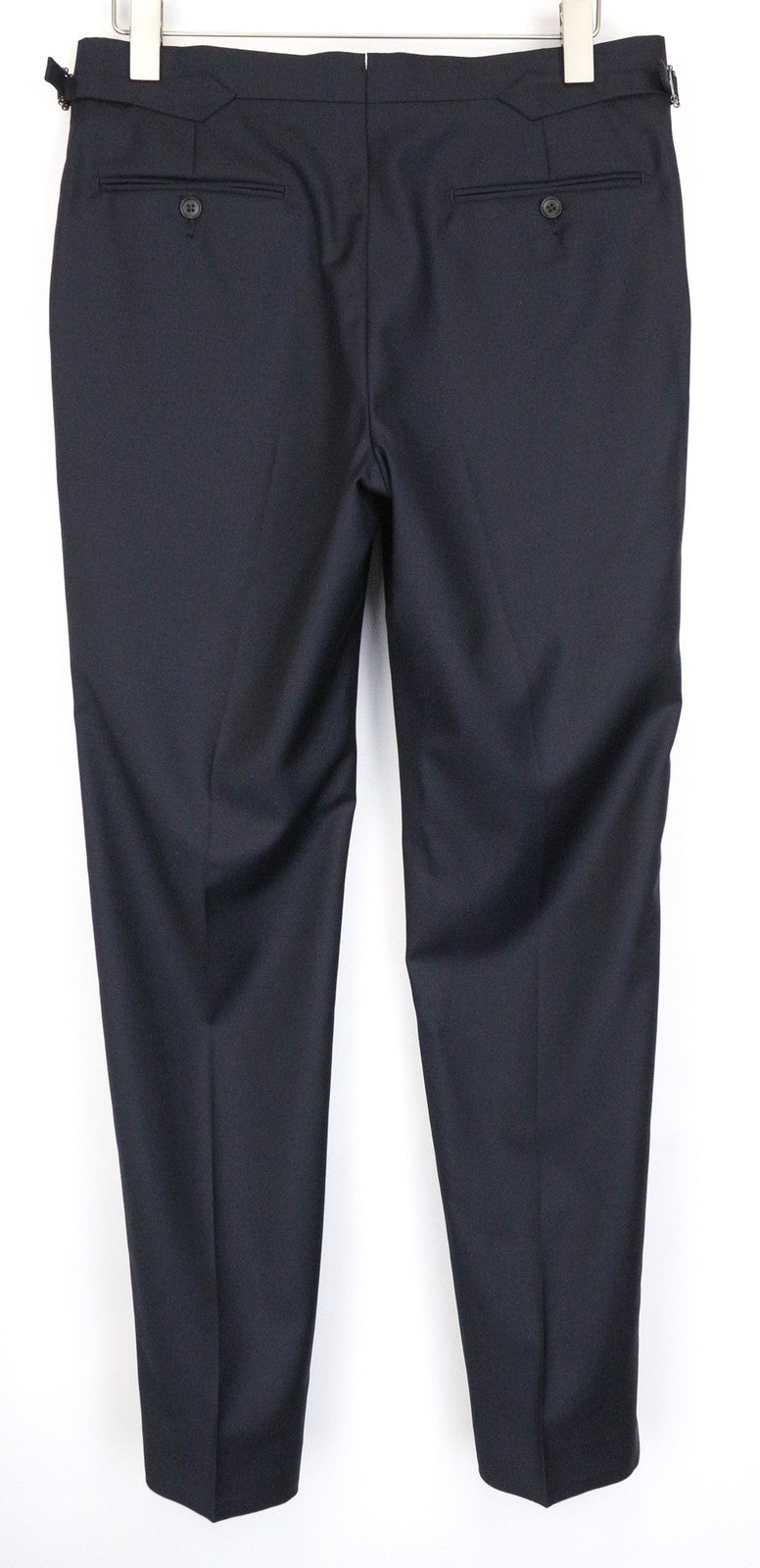 SUITSUPPLY Ferrara Men Suit UK38R Blue Slim 2-Piece Pure Wool V-Neck Twill
