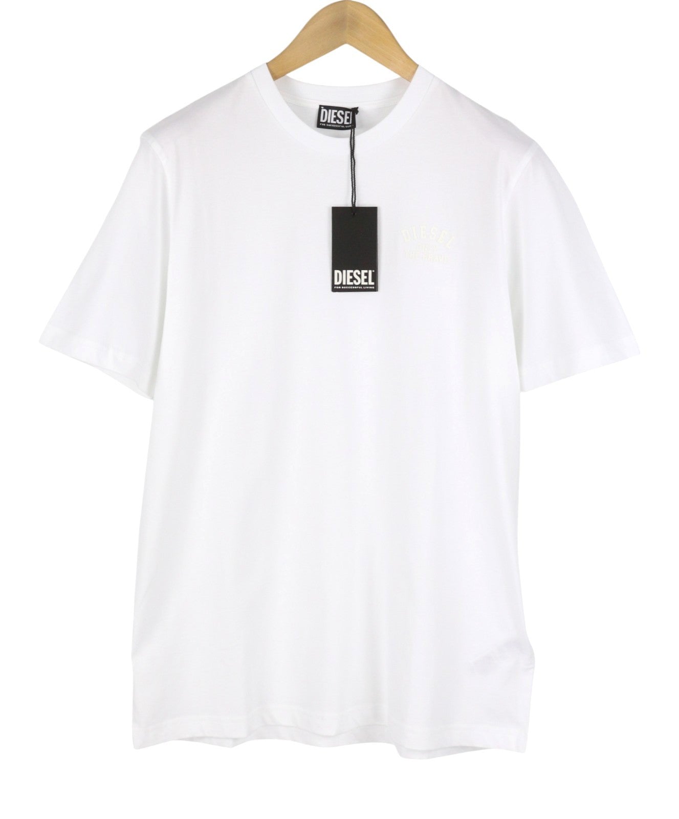 DIESEL T-Just 260140 OFF Men T-Shirt XL White Cotton Tricot Crew Short Sleeve