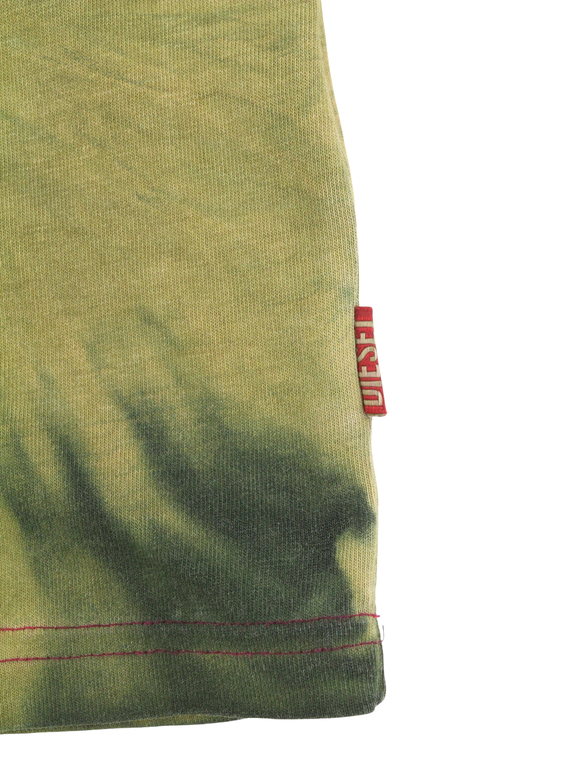 DIESEL T-Boxt-R24 Men T-Shirt L Green Oversized Print Short Sleeved RRP150