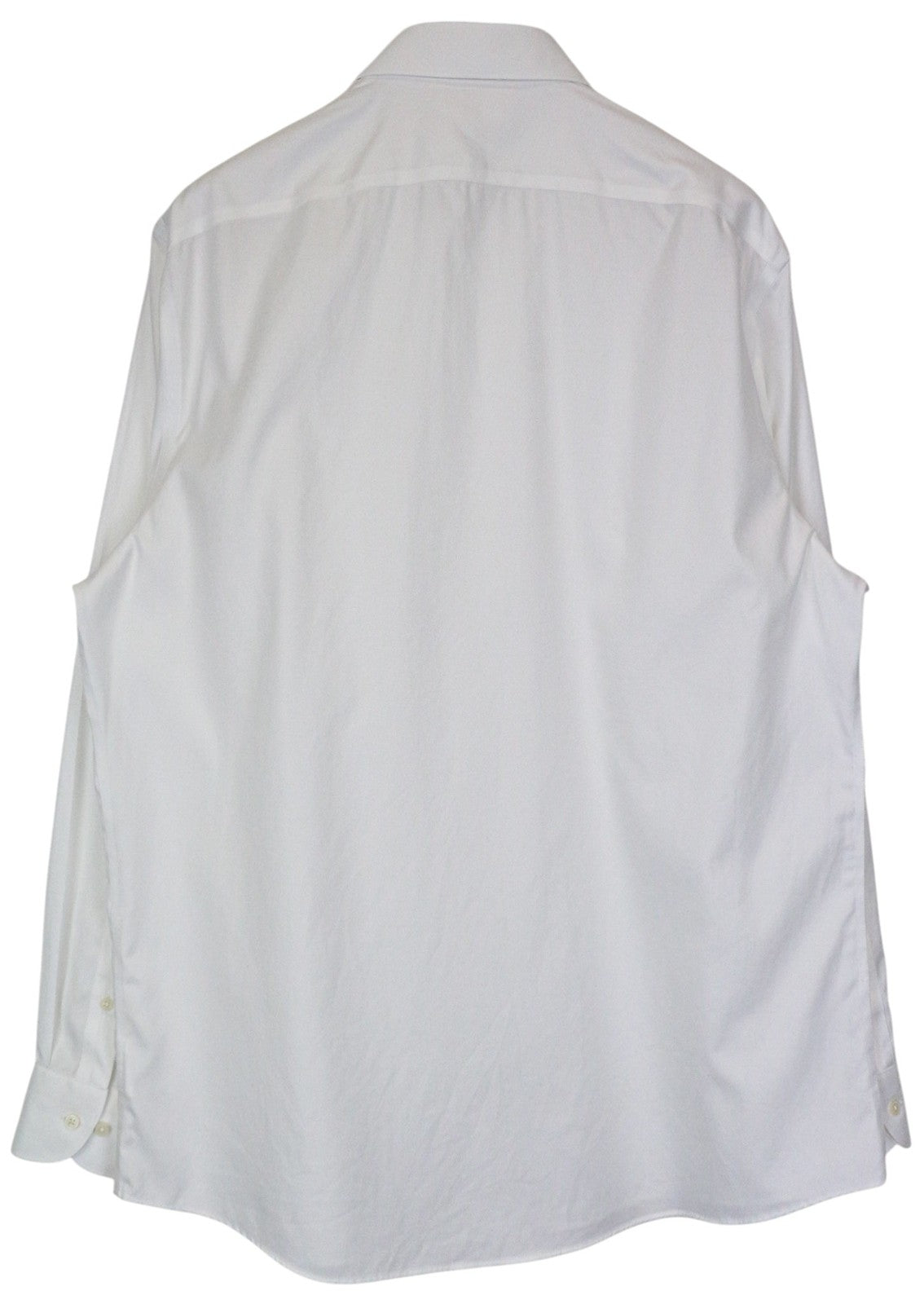 SUITSUPPLY Traveller Men Shirt 45/17 3/4 Slim Fit Long Sleeved White Cotton