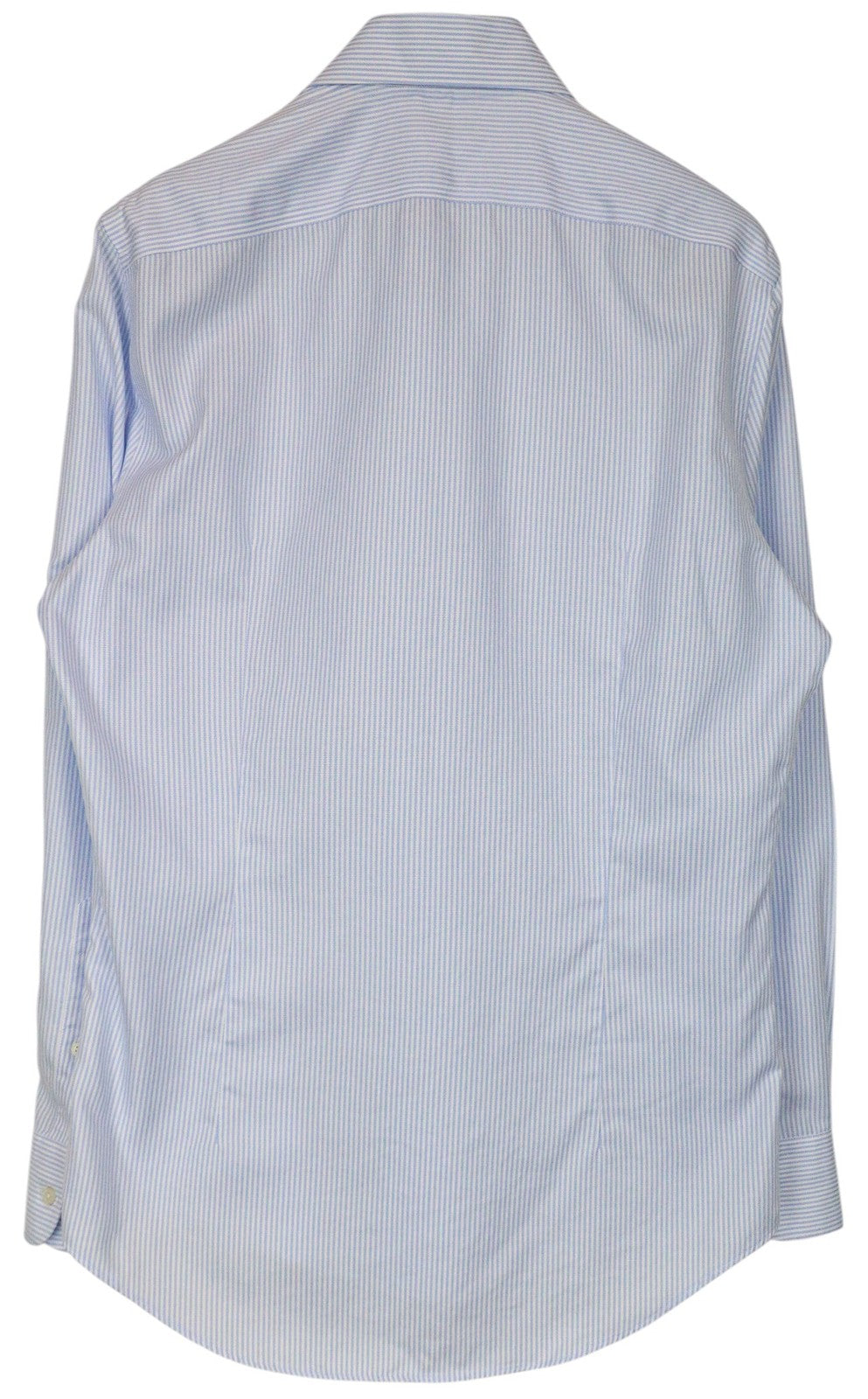 SUITSUPPLY Men Shirt 41/16 Extra Slim Blue Pure Cotton Striped Long Sleeved