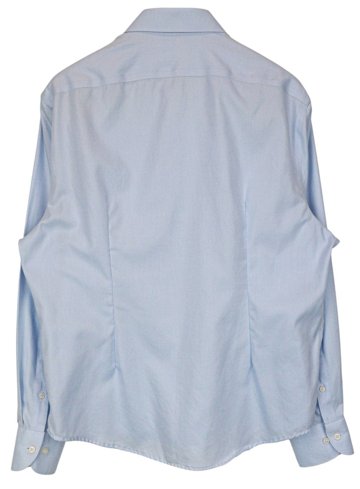 SUITSUPPLY Traveller Men Shirt ~M Blue Spread Collar Long Sleeved Classic