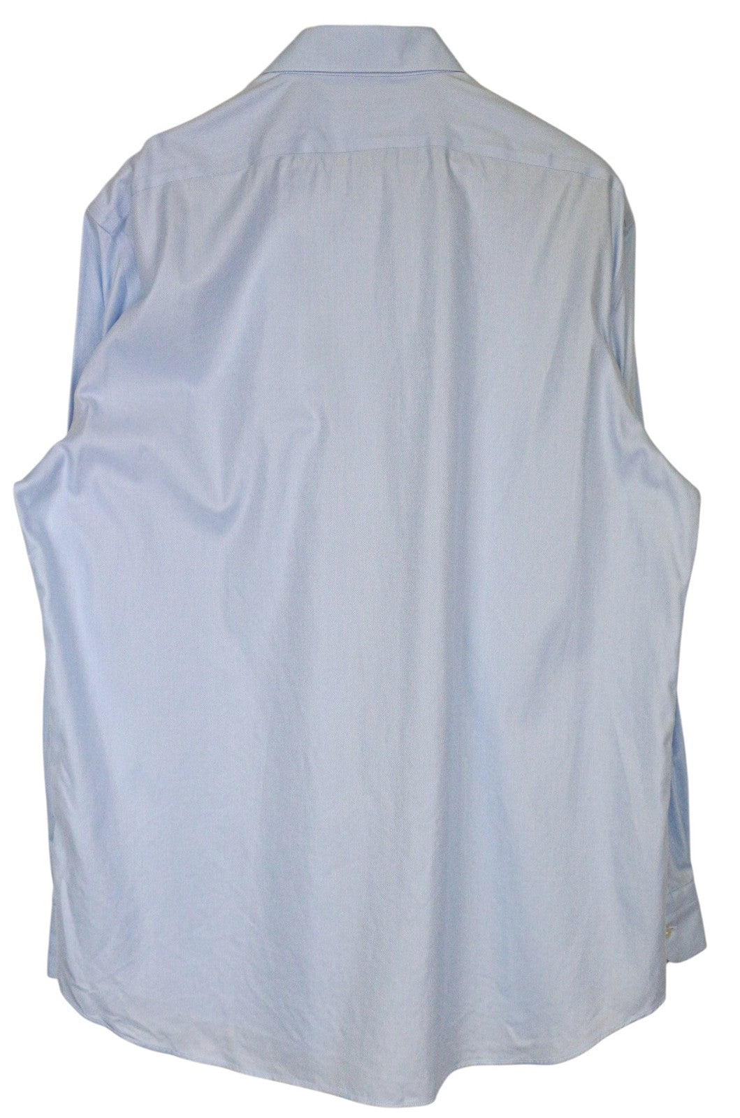 SUITSUPPLY Men Shirt 45/17 3/4 Slim Blue Pure Cotton Long Sleeve Formal