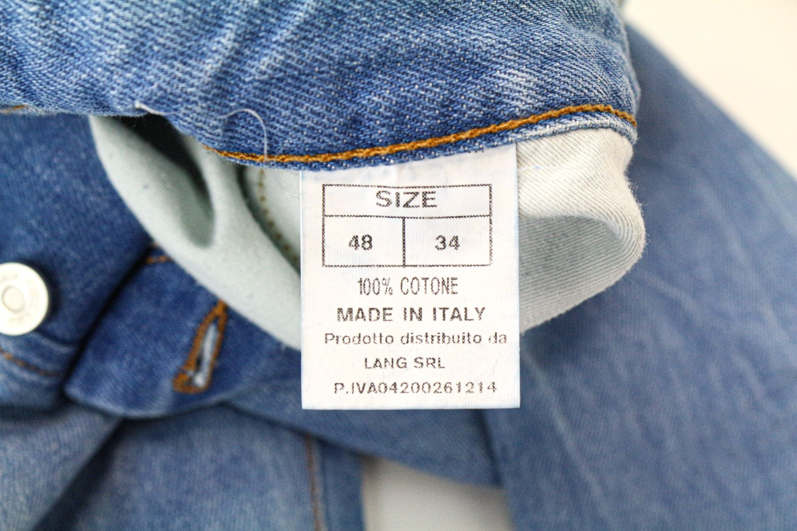 TAKESHY KUROSAWA TK08FR Men Jeans W34 Light Blue Non-Strech Slim Cut Distress