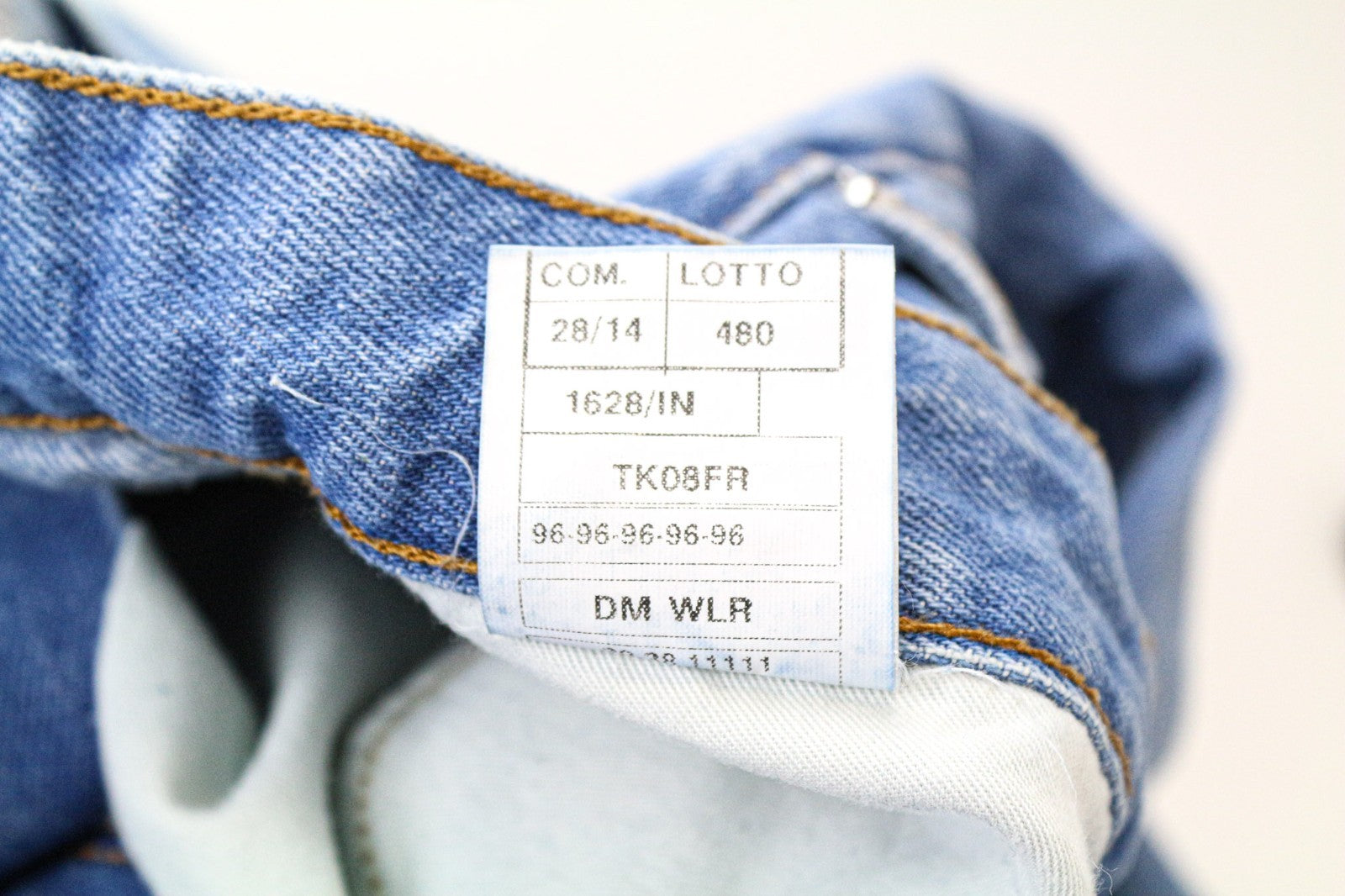 TAKESHY KUROSAWA TK08FR Men Jeans W34 Light Blue Non-Strech Slim Cut Distress