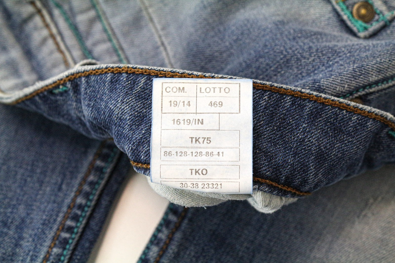 TAKESHY KUROSAWA TK75 Men Jeans W30 Blue Slim Distressed Button-Fly Stretch