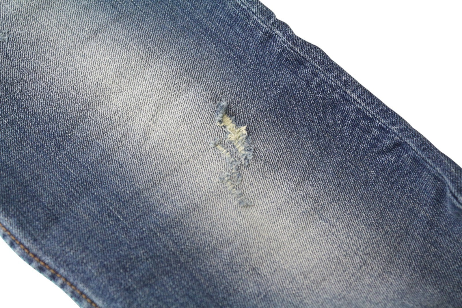 TAKESHY KUROSAWA TK75 Men Jeans W30 Blue Slim Fit Distressed Stretch Button