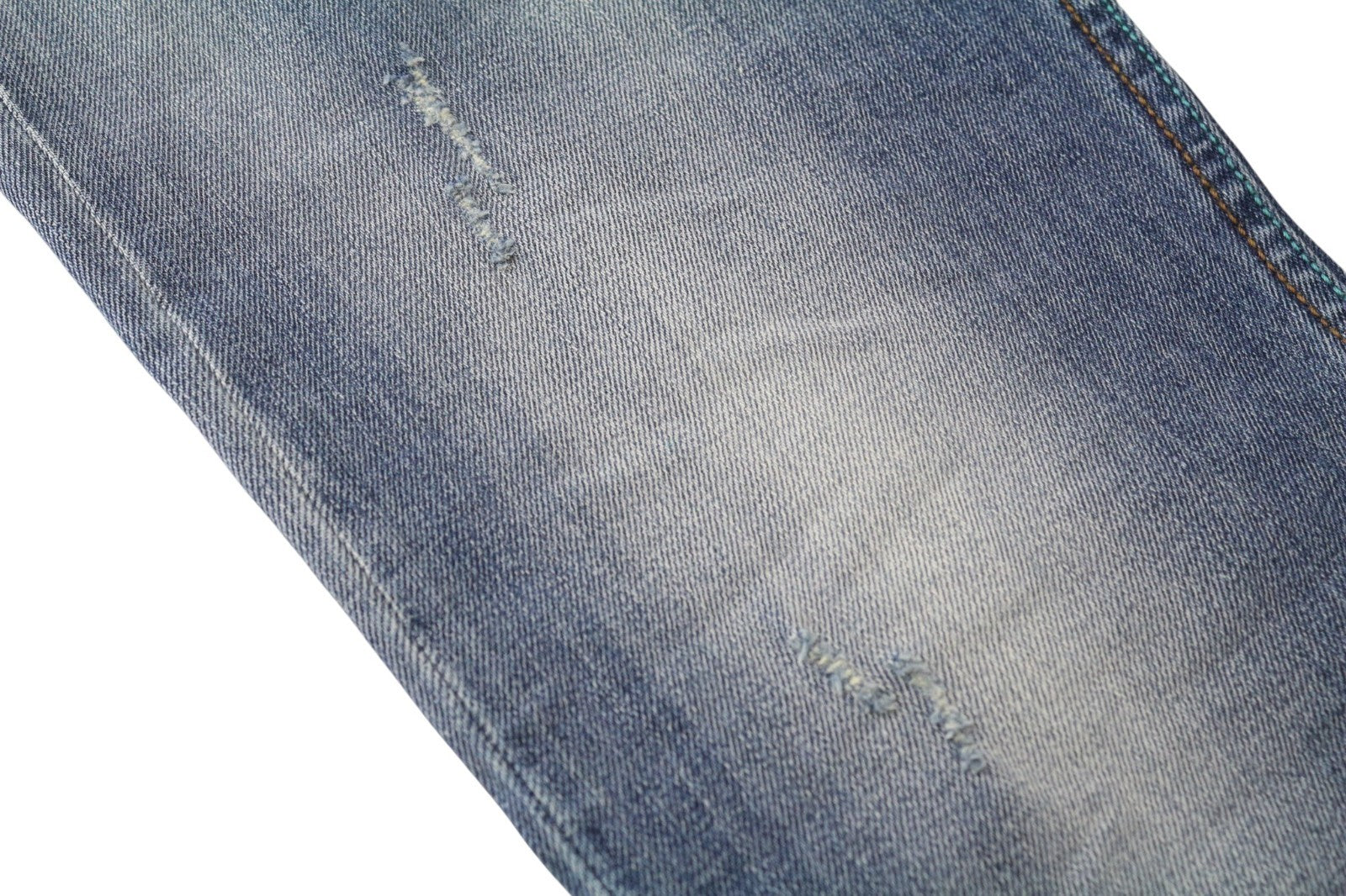 TAKESHY KUROSAWA TK75 Men Jeans W30 Blue Slim Fit Distressed Stretch Button