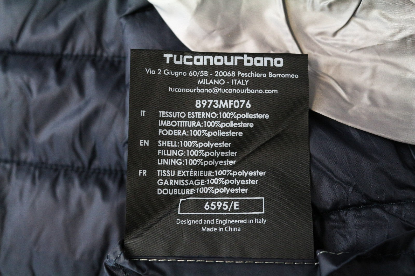TUCANO URBANO Lot Pack Women Jacket IT48 M Windproof Waterproof Grey Scooter