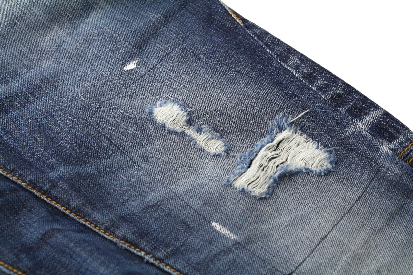 TAKESHY KUROSAWA TK 55 P Men Jeans W30 Blue Slim Taper Non-Stretch Distressed