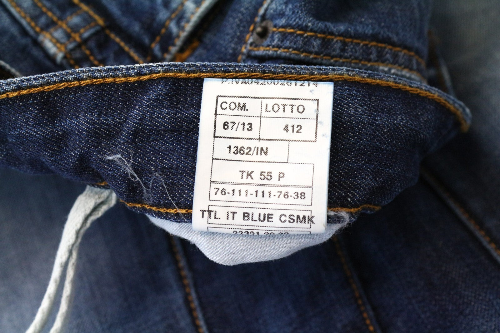 TAKESHY KUROSAWA TK 55 P Men Jeans W30 Blue Slim Taper Non-Stretch Distressed