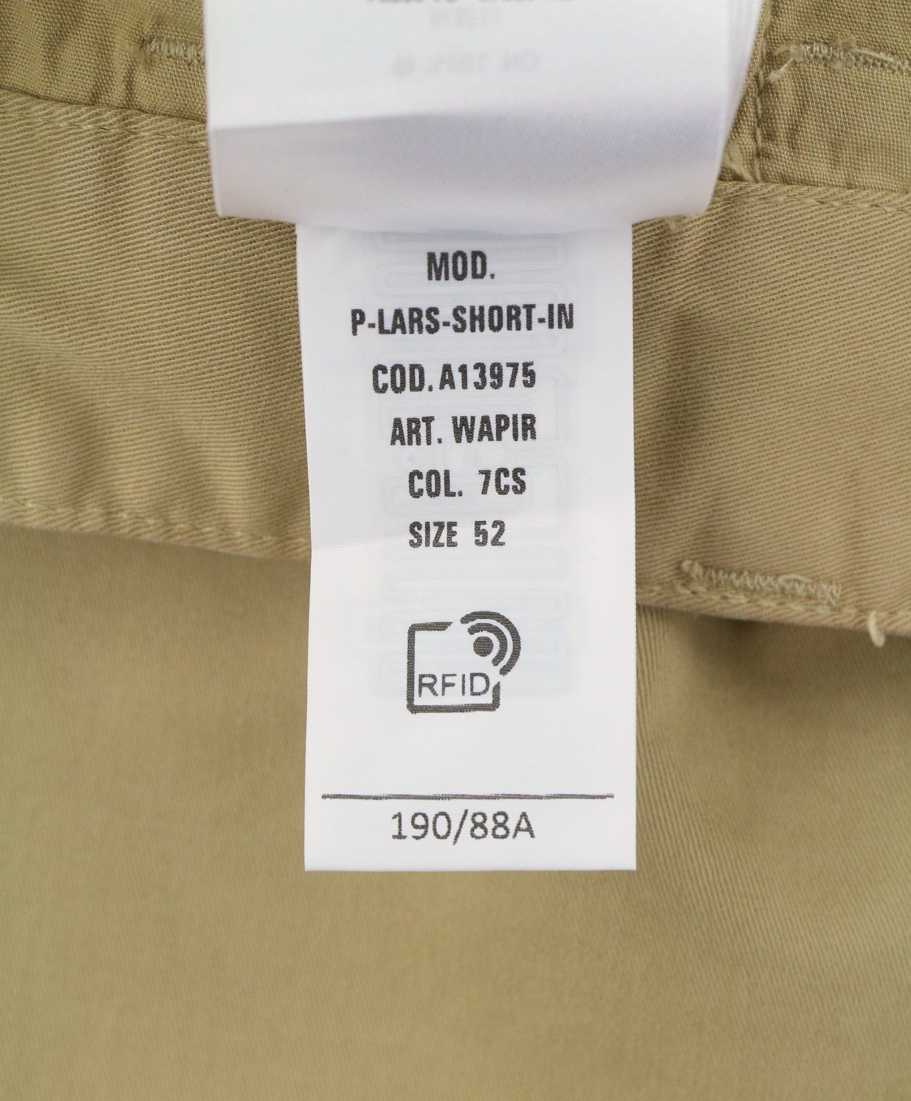 DIESEL P-Lars-Short-In Men Shorts 52 W36 Brown Zip Fly Classic Chino RRP120