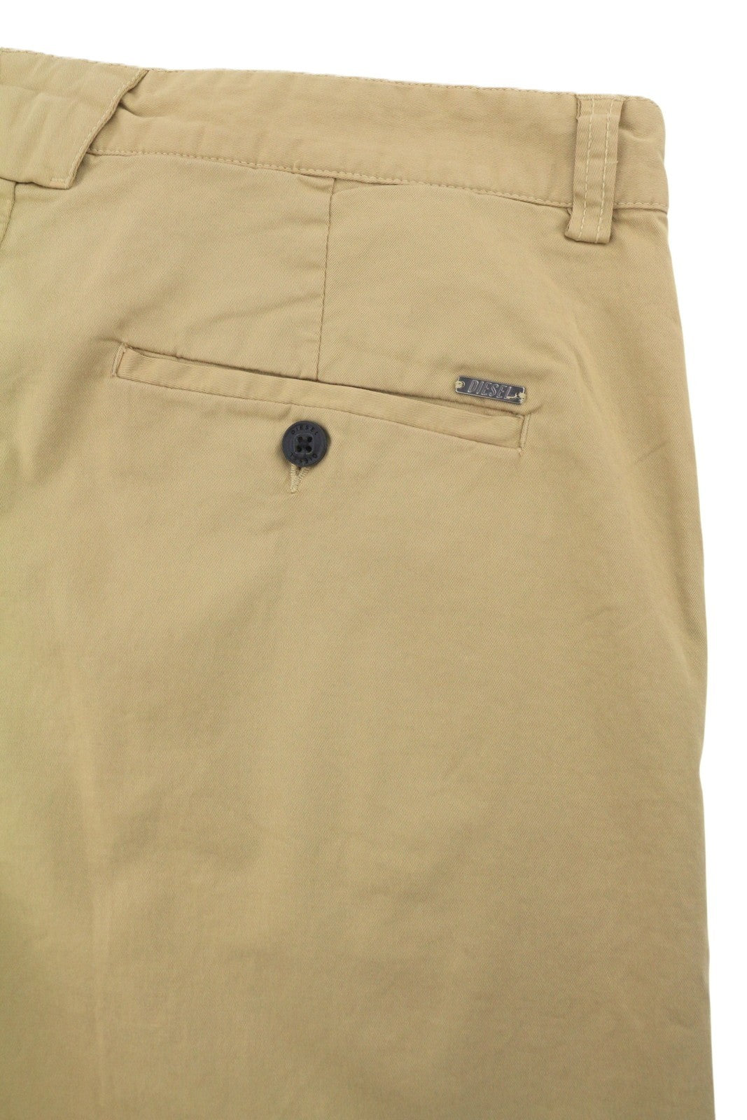 DIESEL P-Lars-Short-In Men Shorts 52 W36 Brown Zip Fly Classic Chino RRP120
